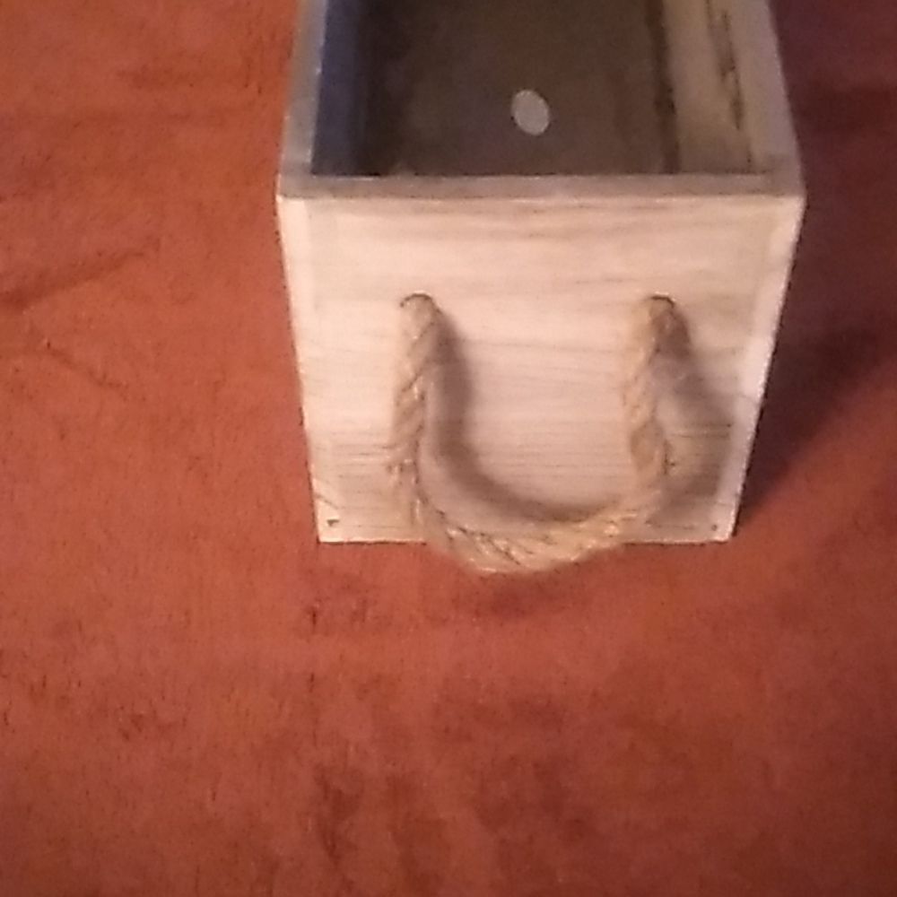 Wooden Box with Handles - Picture 4 of 6